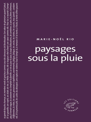cover image of Paysages sous la pluie